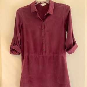 Maroon Shirt Dress